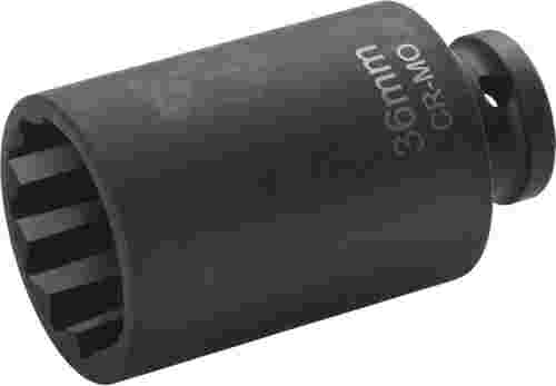 Nasadka  1/2" udarowa 36 mm, 12-kątna, długa