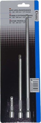 Przedłużki 1/4", 3 szt., 50-250 mm