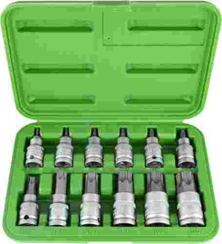 Nasadki Torx T20-T100, 12 szt.