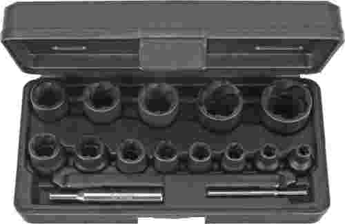 Nasadki wykrętaki 6-27 mm, 15 szt.