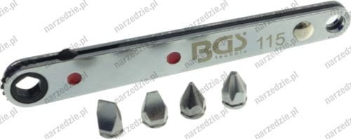 B.115 Klucz - grzechotka z bitami, 5 cz.