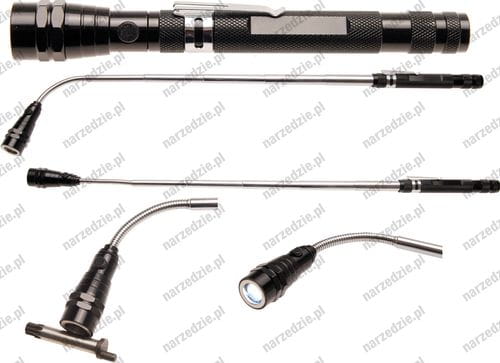 B.9303 Latarka LED, 3 diody, z chwytakiem magnetycznym