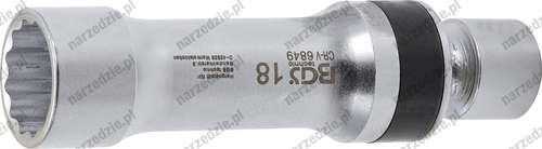 B.6849 Nasadka do świec 18 mm 3/8", 100 mm, zacisk sprężynowy
