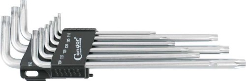 Klucze Torx T10-T50, 9 szt.
