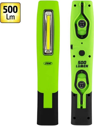 Latarka COB, LED, 500 lm, aku, z przegubem