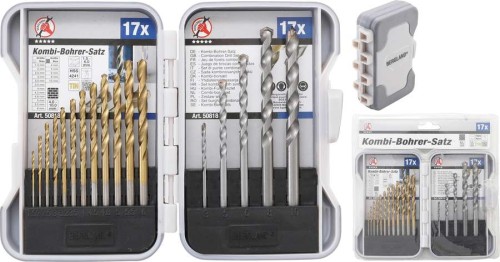Wiertła do stali i betonu 1.5 - 10 mm | 17 pcs.