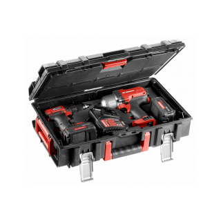 ZESTAW BEZPRZEWODOWY DUO PACK 18 V — KOMPAKTOWY KLUCZ UDAROWY ½” + WIERTARKO-WKRĘTARKA 13 MM 5,0 AH