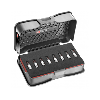 ZESTAW 8-ELEMENTOWY NASADEK METRYCZNYCH 6-KĄTNYCH GŁĘBOKICH OGV GRIP 1/4” 2–8 MM