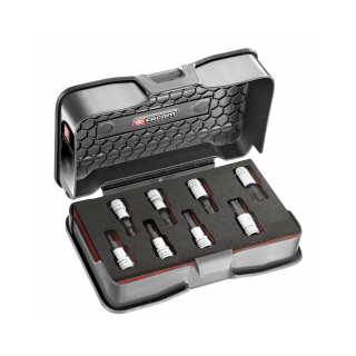 ZESTAW 8-ELEMENTOWY NASADEK METRYCZNYCH 6-KĄTNYCH GŁĘBOKICH OGV GRIP 3/8” 3–11 MM