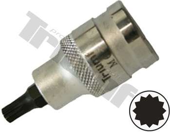 Nasadka trzpieniowa 1/2", wielowpust M15 x 60 mm