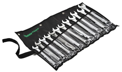 Zestaw kluczy płasko oczkowych 20-32mm w etui