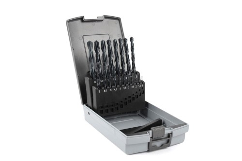 Zestaw wierteł HSS w plastikowym pudełku ( 19szt ) 1-10mm