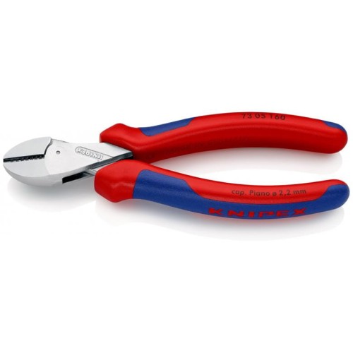 KNIPEX X-Cut®, kompaktowe szczypce do cięcia bocznego, wysokie przełożenie dźwigni