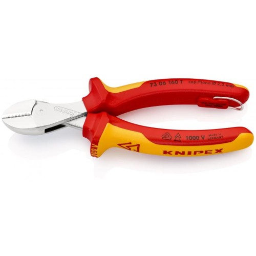 KNIPEX X-Cut®, kompaktowe szczypce do cięcia bocznego, wysokie przełożenie dźwigni