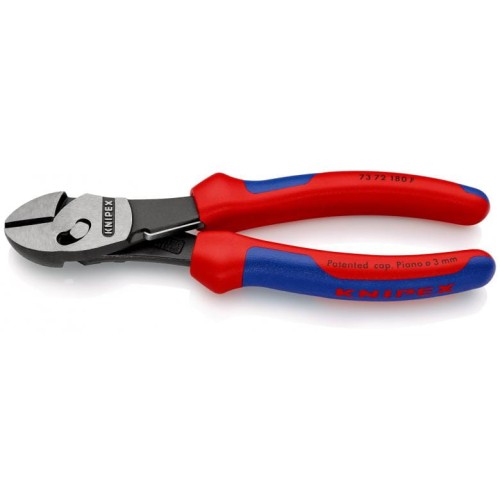 Wysokowydajne szczypce do cięcia bocznego KNIPEX TwinForce® ze sprężyną rozwierającą
