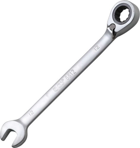 Klucz oczk. płaski 12 mm z grzechotką, przełącznik
