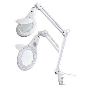 Lampa LED z lupą