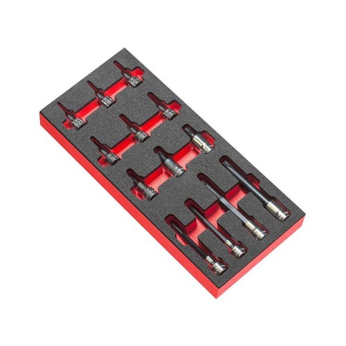 Moduł 13 nasadek 1/2" trzpieniowych TORX, T20 - T70