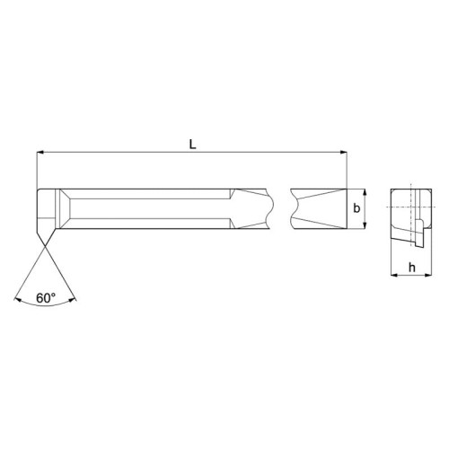 Narzędzie z węglikami do gwintów wewnętrznych 150mm