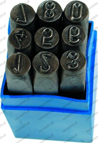 Numeratory - cyfry - wysokość 2 mm