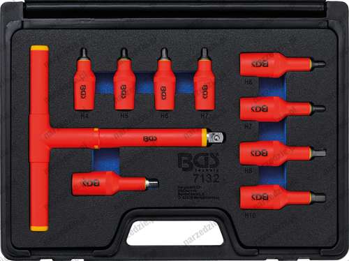 10 Narzędzi izolowanych 1000V 3/8"+1/2", imbus