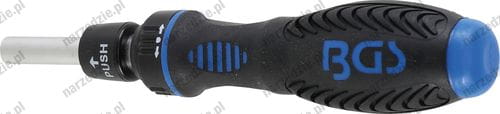 Pokrętło wkrętakowe do bitów 1/4", z grzechotką