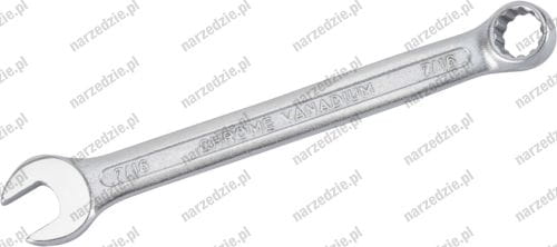 Klucz płasko oczkowy 7/16", chrom
