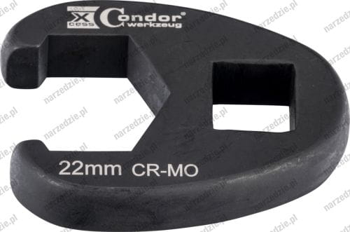 Nasadka otwarta boczna, 1/2", 22 mm, CrMo