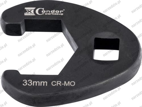 Nasadka otwarta boczna, 1/2", 33 mm, CrMo