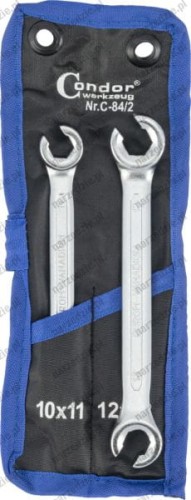 Klucze oczkowe otwarte 10-13 mm, 2 szt.
