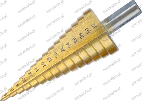 C.443-3 Wiertło stopniowe HSS tytanowane 4-32 mm