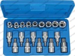 C.1008 Nasadki Torx E10-E24 i T30-T70, 19 szt.