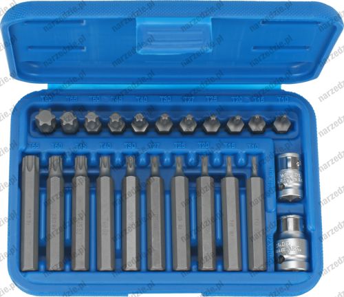Bity, 23 szt., Torx T10-T50