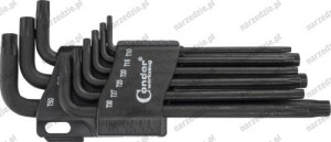 Klucze Torx T10-T50, 9 szt.