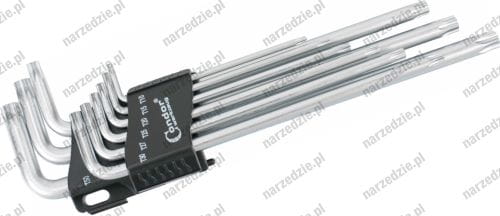 Klucze Torx T10-T50, 9 szt.