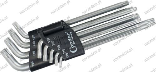 Klucze Torx T10-T50, 9 szt.
