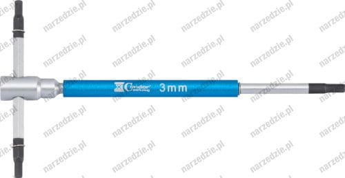 Klucz typu T, 125x65 mm, imbus 3 mm