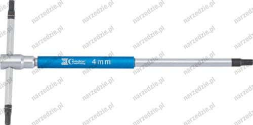 Klucz typu T, 180x90 mm, imbus 4 mm