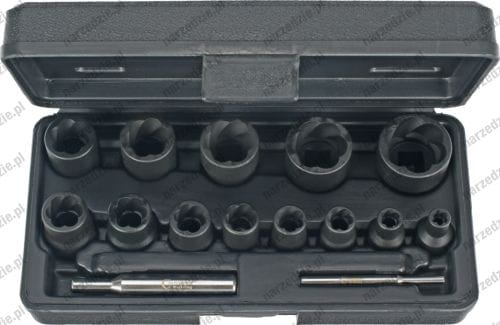 C.2115 Nasadki wykrętaki 6-27 mm, 15 szt.