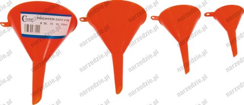 C.3702 Lejki plastikowe, 4 szt.