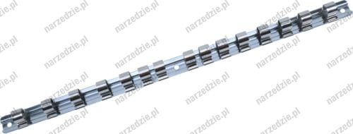 C.3782 Szyna stalowa do nasadek 1/2", 15 spinek