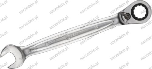 Klucz oczk. płaski 13 mm z grzechotką, wzmocniony