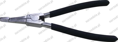 Szczypce do pierścieni osadczych odgięte 90°, 210 mm
