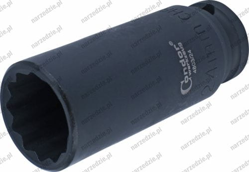 C.4803-24 Nasadka udarowa 1/2", 24 mm, 12-kątna, długa