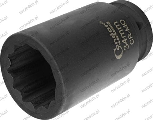 C.5208-34 Nasadka udarowa 3/4", 34 mm, 12-kątna, długa