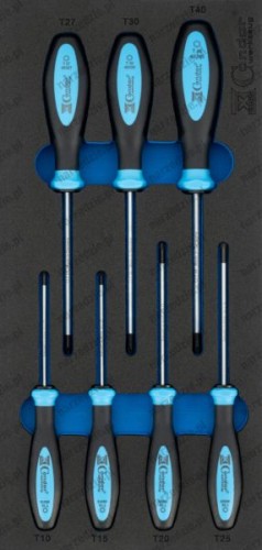 Wkład wózka - wkrętaki Torx, 7 el.