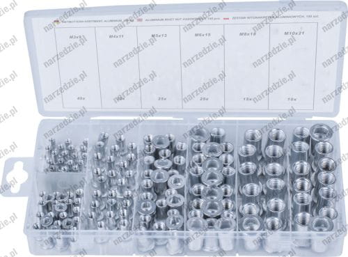 C.9040 Nitonakrętki aluminiowe, 150 szt.