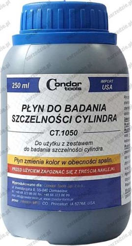 CT.1050 Płyn reakcyjny do badania szczelności cylindra, 250 ml