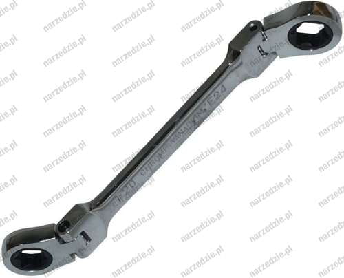 Klucz oczk. Torx E20xE24, z grzechotką i przegubem, poler
