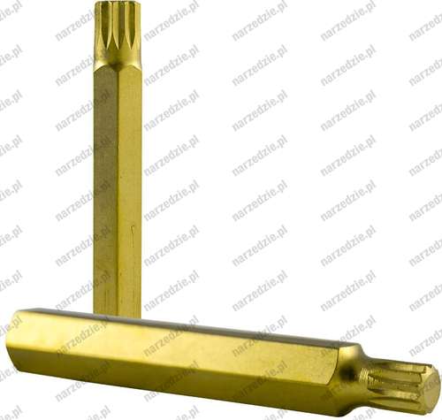 Bit 3/8" wielowpust M10x75 mm, tytanowany